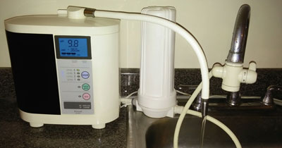 IE-900 water ionizer and prefilter